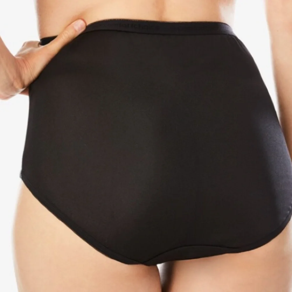 New 7 Pack Nylon Silky brief Panties 13 5X 6X Comfort Choice Woman within - Picture 3 of 6